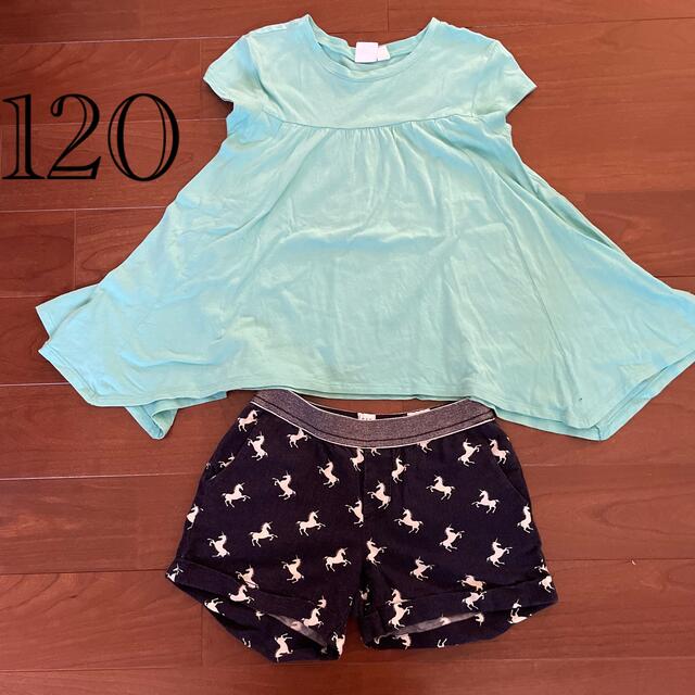 GAP(ギャップ)のGAP 120cm  夏服セット キッズ/ベビー/マタニティのキッズ服女の子用(90cm~)(Tシャツ/カットソー)の商品写真