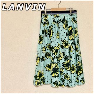 ランバンオンブルー(LANVIN en Bleu)のLANVIN☆総柄マキシ丈スカート(ひざ丈スカート)