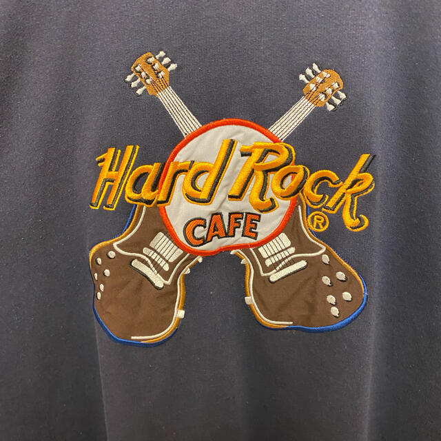 ROCK HARD(ロックハード)の【USA製】ハードロックカフェ　トレーナー大人気　刺繍ロゴ　ビッグロゴ　希少 メンズのトップス(スウェット)の商品写真