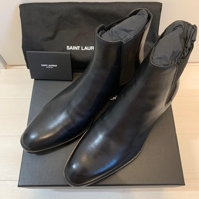 SAINT LAURENT PARIS サイドゴア チェルシーブーツ 41靴/シューズ