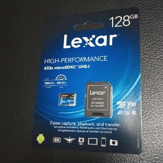 レキサー(Lexar)の新品 送料無料 lexar  microSDXC マイクロsdカード128GB(PC周辺機器)