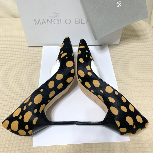 極美品　マノロ　パンプス　BB アニマル　ハイヒール　manolo