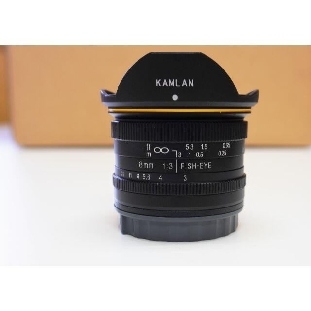 SONY(ソニー)のKamlan 8mm F3.0 ソニーＥマウント用フィッシュアイAPS-Cレンズ スマホ/家電/カメラのカメラ(レンズ(単焦点))の商品写真