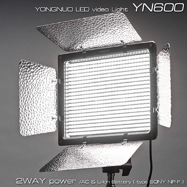 YONGNUO 600球LEDライト(AC電源アダプタ付)