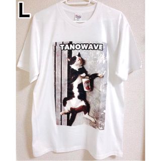 ★TANOWAVE猫ちゃんTシャツ★白Lサイズ①(Tシャツ/カットソー(半袖/袖なし))