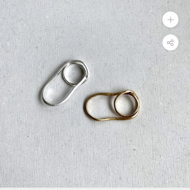 TWO FINGER MATTE RING ゴールド レディースのアクセサリー(リング(指輪))の商品写真