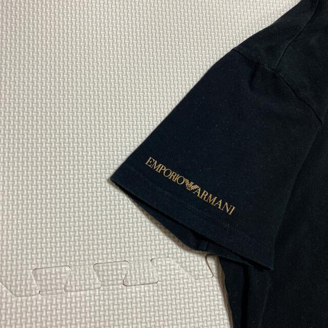 Emporio Armani(エンポリオアルマーニ)の【エンポリオアルマーニ 】ラインストーン&ロゴ入り半袖Tシャツ　 メンズのトップス(Tシャツ/カットソー(半袖/袖なし))の商品写真