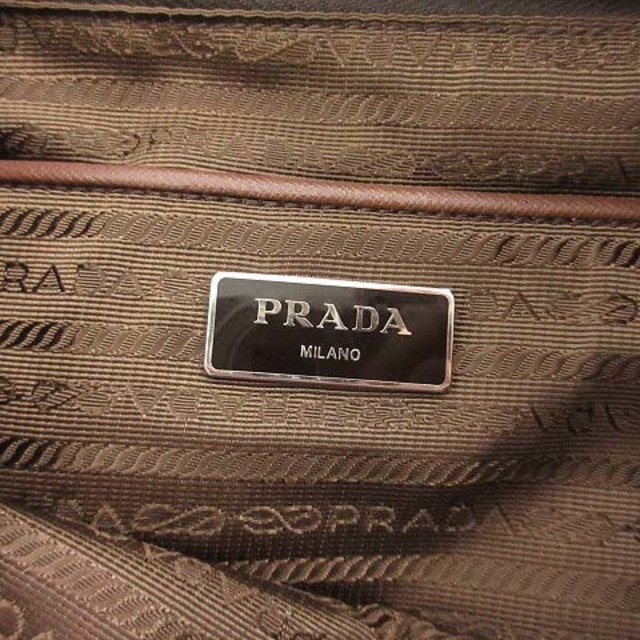 PRADA(プラダ)のプラダ PRADA バッグ リュック デイパック 巾着型 ナイロン 茶 ブラウン レディースのバッグ(リュック/バックパック)の商品写真