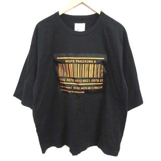 シャリーフ(SHAREEF)のシャリーフ バーコード ビック Tシャツ カットソー 半袖 ロゴ 2 M 黒(Tシャツ/カットソー(半袖/袖なし))