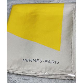 エルメス(Hermes)のHERMESスカーフ(ベージュ)(バンダナ/スカーフ)