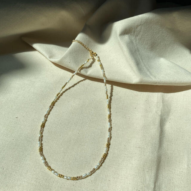 .Sunset pearl necklace レディースのアクセサリー(ネックレス)の商品写真