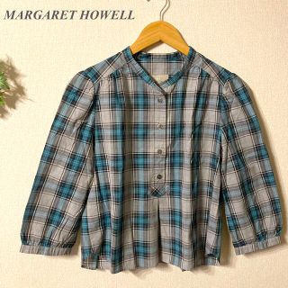 マーガレットハウエル(MARGARET HOWELL)のMARGARET HOWELL マーガレットハウエル　チェックプルオーバー(シャツ/ブラウス(長袖/七分))