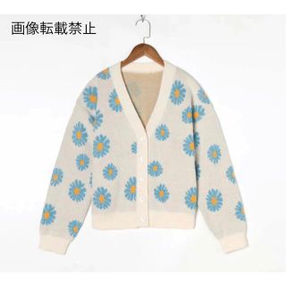 ザラ(ZARA)の🎐8月新作🍧5230◆vintage ヴィンテージ 花柄 ニット カーディガン(カーディガン)