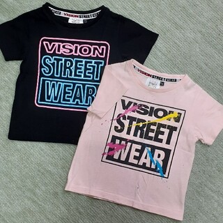 半袖 Tシャツ 2枚セット 100cm オソロ 双子 男女兼用(Tシャツ/カットソー)