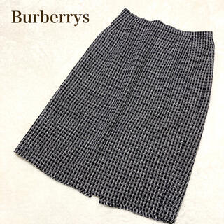 バーバリー(BURBERRY)のバーバリーズ スカート ツイード 麻 シルク混 サイズ42 日本製(ひざ丈スカート)