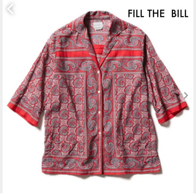 FILL THE BILL BANDANA リメイク オープンカラー シャツ