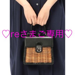 【エバゴス/eb.a.gos♡ミニケリー ブラック・新品】(かごバッグ/ストローバッグ)