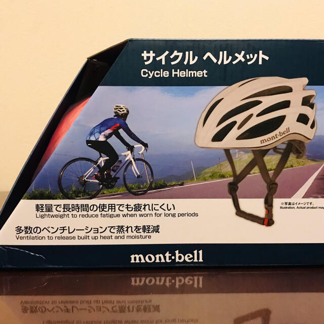 mont bell(モンベル)のモンベル　サイクルヘルメット ロードバイク クロス 自転車　赤　レッド　OGK スポーツ/アウトドアの自転車(ウエア)の商品写真