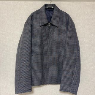 コモリ(COMOLI)のAURALEE  double face check zip blouson(ブルゾン)