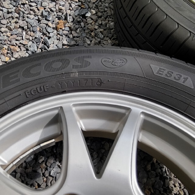 155/65R13 ヨコハマタイヤ ECOS ４本ホイールセット（ナット含まず） 自動車/バイクの自動車(タイヤ・ホイールセット)の商品写真