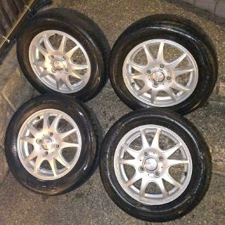 155/65R13 ヨコハマタイヤ ECOS ４本ホイールセット（ナット含まず）(タイヤ・ホイールセット)