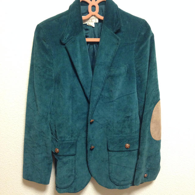 HANJIRO(ハンジロー)の深緑  ジャケット レディースのジャケット/アウター(テーラードジャケット)の商品写真
