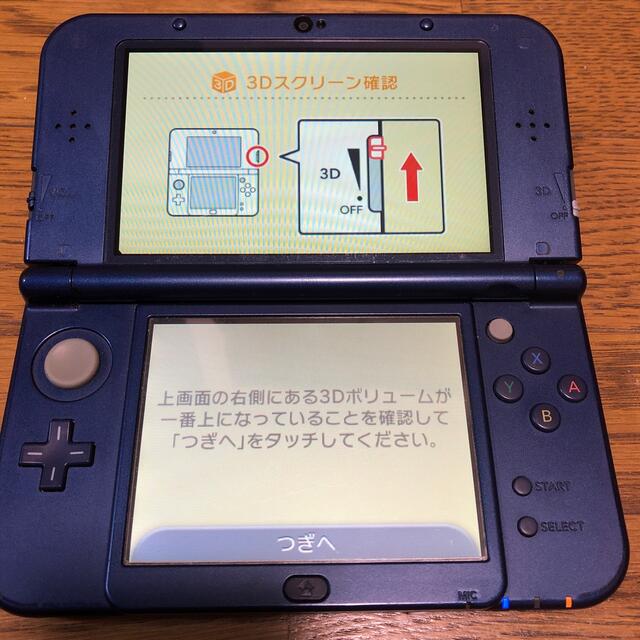 Nintendo NEW 3DS LL メタリックブルー　アダプター付エンタメ/ホビー