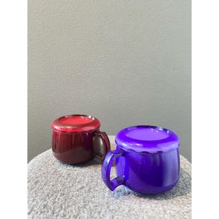 ビンテージ 蓋付 マグカップ 容器 ミッドセンチュリー 小物入れ