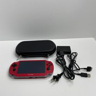 プレイステーションヴィータ(PlayStation Vita)のSONY psvita 本体 PCH-1000 コズミックレッド(携帯用ゲーム機本体)