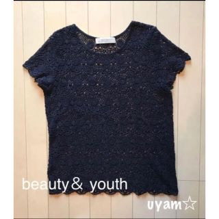 ビューティアンドユースユナイテッドアローズ(BEAUTY&YOUTH UNITED ARROWS)の☆BEAUTY&YOUTH レース トップス(ニット/セーター)