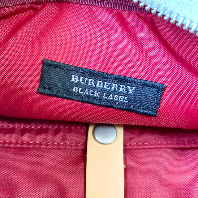 BURBERRY BLACK LABEL(バーバリーブラックレーベル)のバーバリーブラックレーベル　キャンバス地×牛革 モノグラム　ショルダーバック メンズのバッグ(ショルダーバッグ)の商品写真