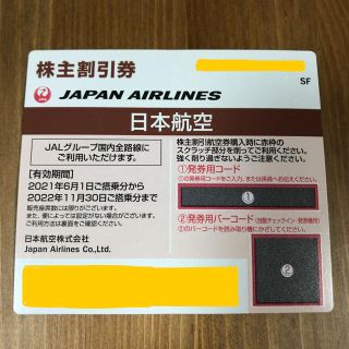 ジャル(ニホンコウクウ)(JAL(日本航空))のJAL 日本航空 株主優待券 2022/11/30(その他)