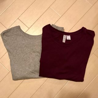 エイチアンドエム(H&M)のH&M ❤︎ ロングTシャツ2枚セット(Tシャツ(半袖/袖なし))