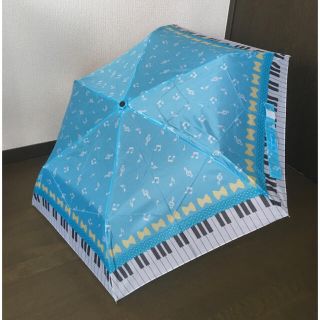 折りたたみ傘　音符柄　雨用　小さめ　子供　骨長48cm(傘)