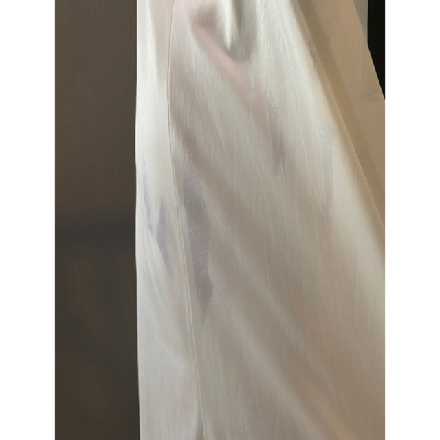 古着 ビンテージ 70s テロテロ  花柄 刺繍 シースル ワンピース レディースのワンピース(ロングワンピース/マキシワンピース)の商品写真