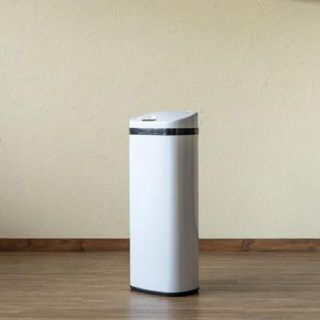 センサー自動開閉式ダストボックス　50L　ホワイト　sg01WH(ごみ箱)