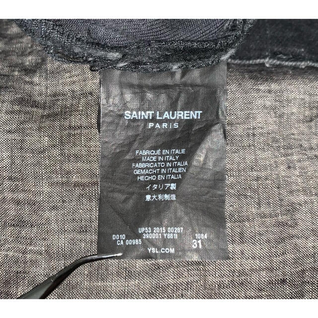 Saint Laurent(サンローラン)のSAINTLAURENT サンローラン ブラックスキニーデニム 31 エディ メンズのパンツ(デニム/ジーンズ)の商品写真