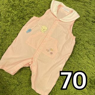 ポンポネット(pom ponette)のベビーロンパース　70サイズ　袖なし　女の子　ポンポネットpom ponette(ロンパース)