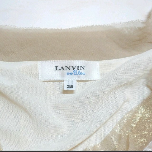 LANVIN en Bleu(ランバンオンブルー)のランバンオンブルー　トップス　38　半袖 レディースのトップス(シャツ/ブラウス(半袖/袖なし))の商品写真