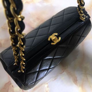 シャネル(CHANEL)のULU様専用ヴィンテージシャネル がま口 ミニマトラッセ チェーン ハンドバッグ(ハンドバッグ)