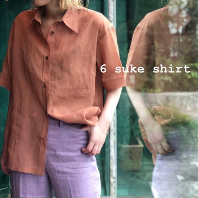 BEAUTY&YOUTH UNITED ARROWS(ビューティアンドユースユナイテッドアローズ)のRoku6 suke short sleeve shirt レディースのトップス(シャツ/ブラウス(半袖/袖なし))の商品写真