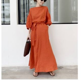 アパルトモンドゥーズィエムクラス(L'Appartement DEUXIEME CLASSE)のアパルトモン　Linen　dress(ロングワンピース/マキシワンピース)