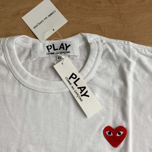 COMME des GARCONS(コムデギャルソン)のプレイコムデギャルソン　tシャツ XLサイズ メンズのトップス(Tシャツ/カットソー(半袖/袖なし))の商品写真