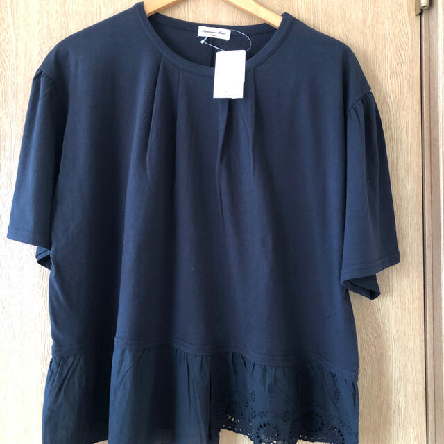 SM2(サマンサモスモス)の新品裾レースカットソー💕本日特価 レディースのトップス(カットソー(半袖/袖なし))の商品写真