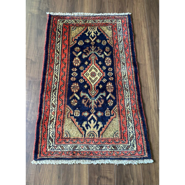 ヴィンテージ ルードバー産 ペルシャ絨毯 104×69cm 1