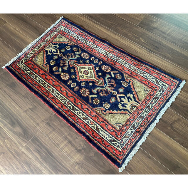 ヴィンテージ ルードバー産 ペルシャ絨毯 104×69cm 2