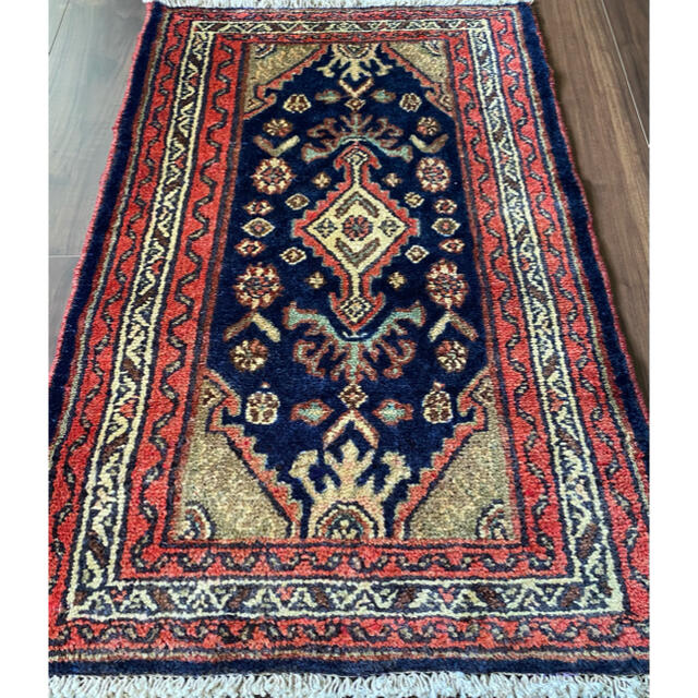 ヴィンテージ ルードバー産 ペルシャ絨毯 104×69cm 3