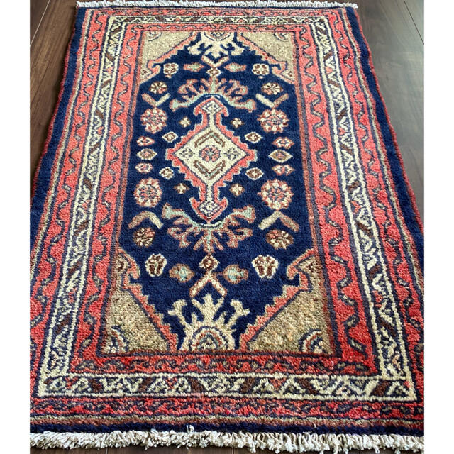 ヴィンテージ ルードバー産 ペルシャ絨毯 104×69cm 4