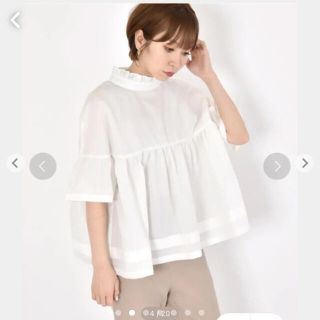 ダブルクローゼット(w closet)のwcroset バックリボンブラウス(シャツ/ブラウス(半袖/袖なし))