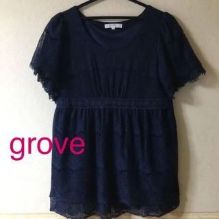 グローブ(grove)のgrove  レーストップス(シャツ/ブラウス(長袖/七分))